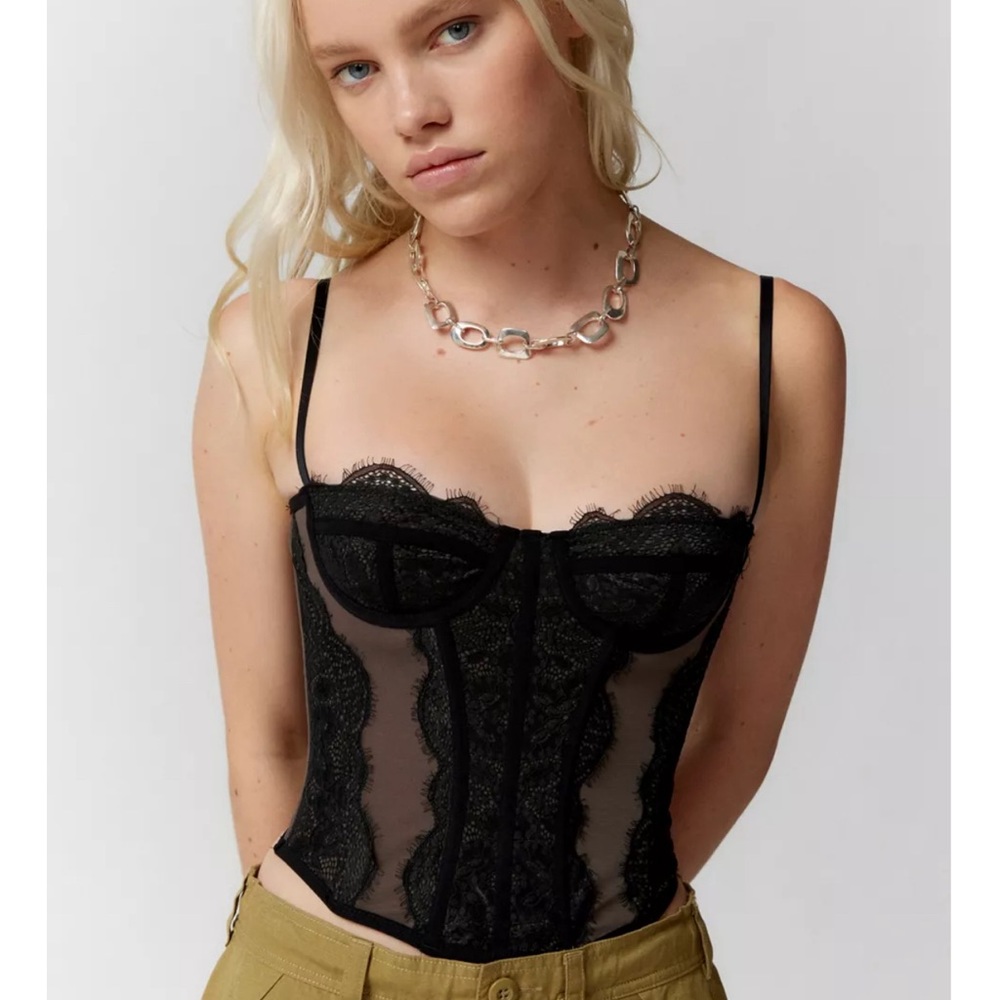 Urban Outfitters Out From Under black corset top size XS